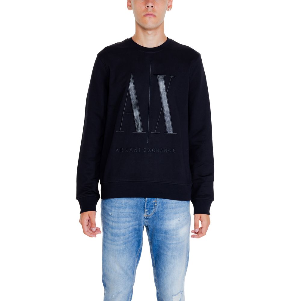 

Черный хлопковый свитер Armani Exchange