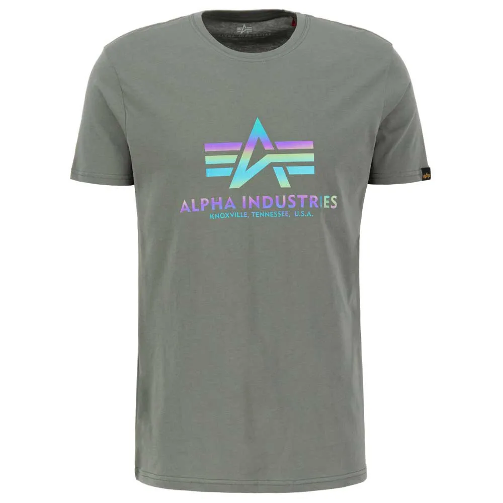 

Футболка с коротким рукавом Alpha Industries Basic T Rainbow, серый