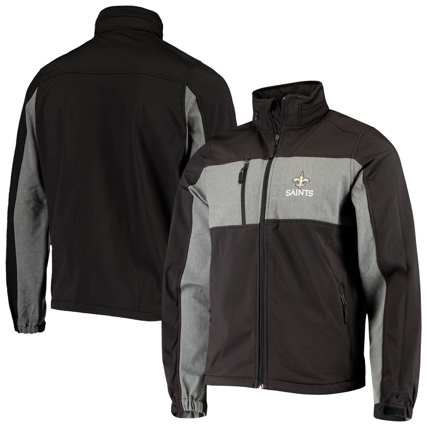 

Мужская черная куртка Dunbrooke New Orleans Saints Circle Zephyr Softshell с молнией во всю длину, Черный, Мужская черная куртка Dunbrooke New Orleans Saints Circle Zephyr Softshell с молнией во всю длину