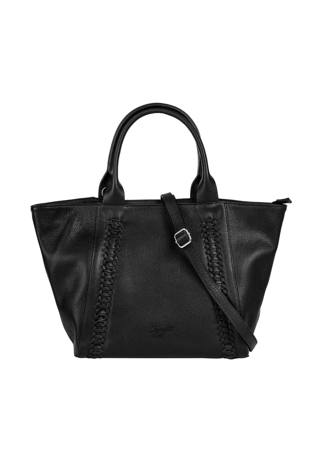 

Шопер, натуральная кожа, сделано в Италии Samantha Look, черный