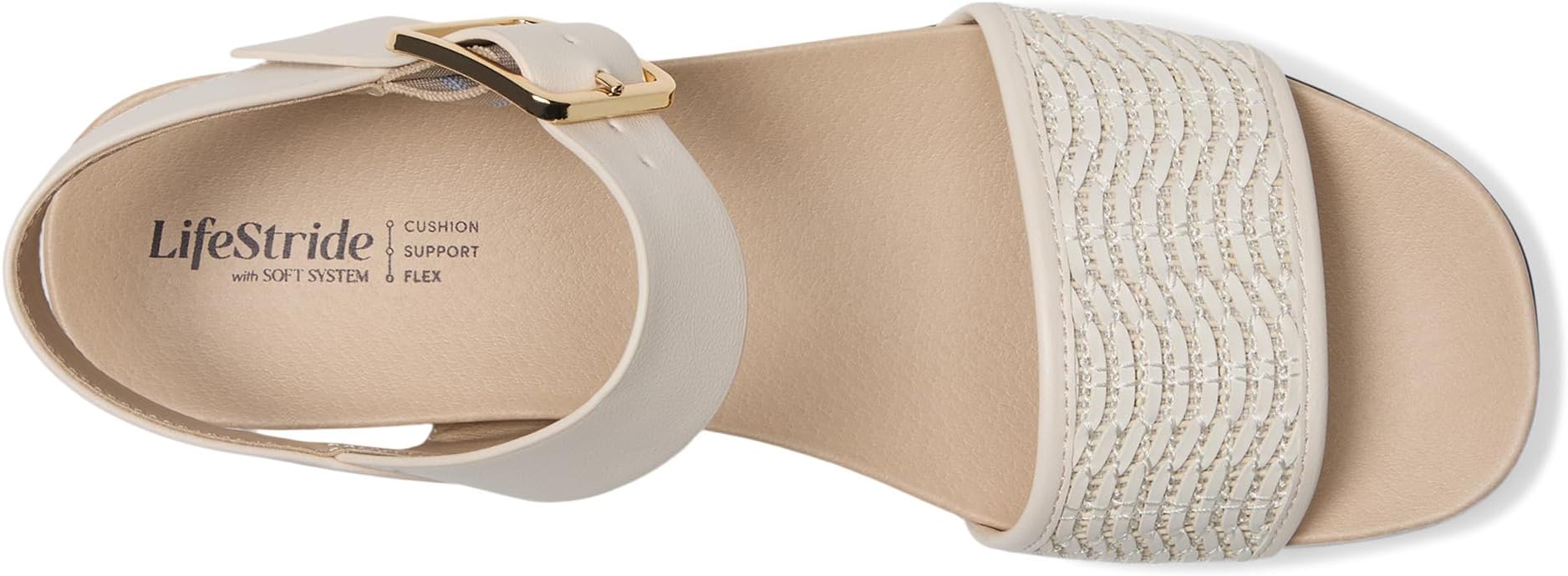 Сандалии LifeStride Gillian2, цвет Creme Beige Faux Leather — фото 2