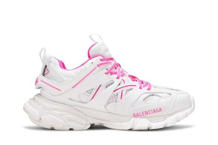Кроссовки Balenciaga Balenciaga Wmns Track Sneaker 'White Fluo Pink', белый — фото 2