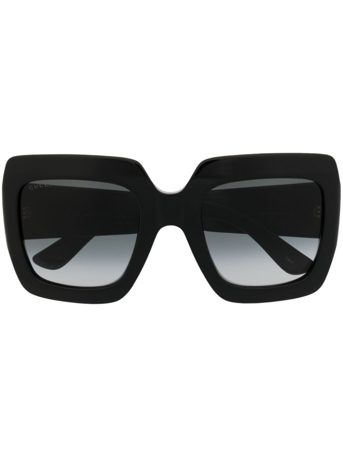 

Gucci Eyewear солнцезащитные очки в массивной оправе с логотипом GG, черный