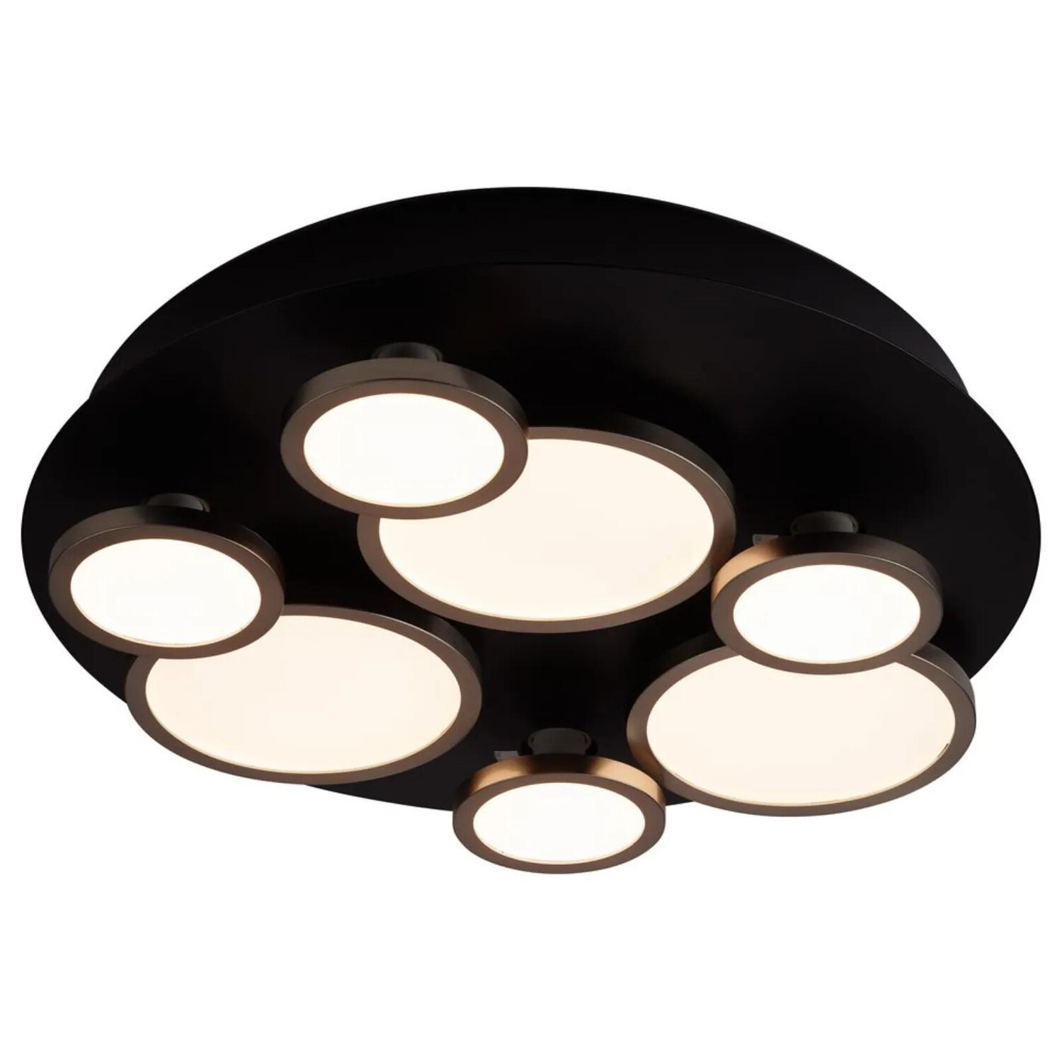 

Потолочный светильник famlights, 11,75x11,75x3,5 см, черный/серебристый