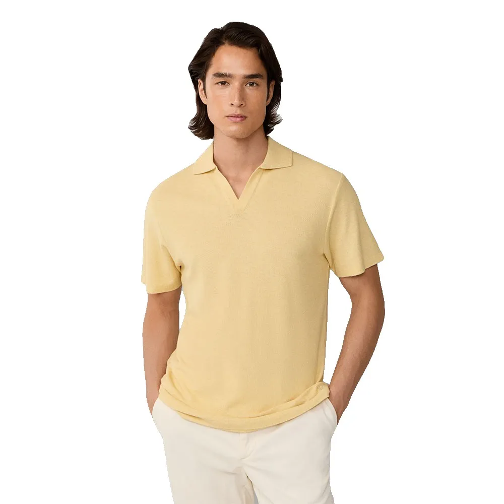 

Поло с коротким рукавом Hackett Honeycomb, желтый
