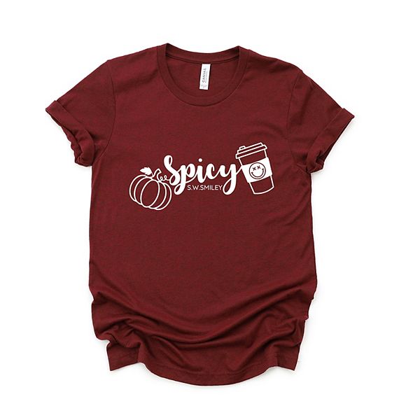 

SWSmiley spicy pumpkin spice - женская футболка с коротким рукавом Simply Sage Market, Maroon