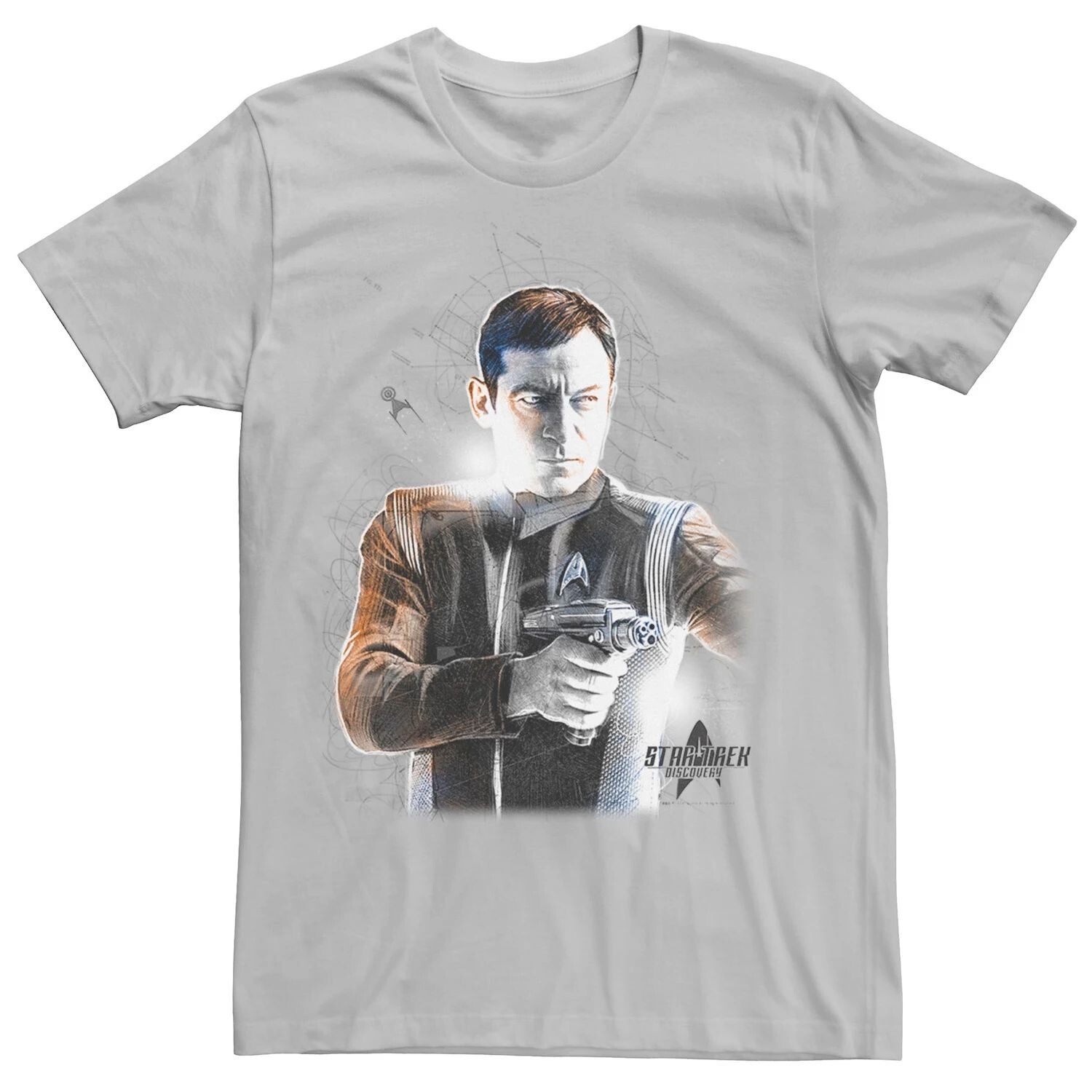 

Мужская футболка Star Trek Discovery Lorca Sketch Schematic Licensed Character