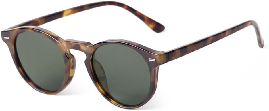 

Круглые солнцезащитные очки с градиентными синими линзами для женщин и мужчин в стиле ретро с заклепками и черепаховой оправой, защита от ультрафиолета UV400 VFDHN, C3