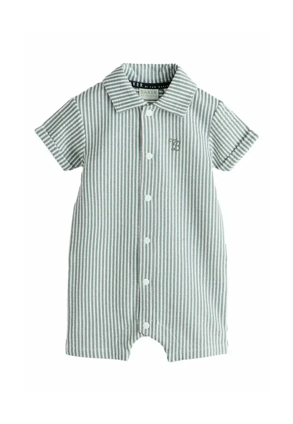 Комбинезон Regular fit textured stripe romper Baker By Ted Baker, зелёно-белый