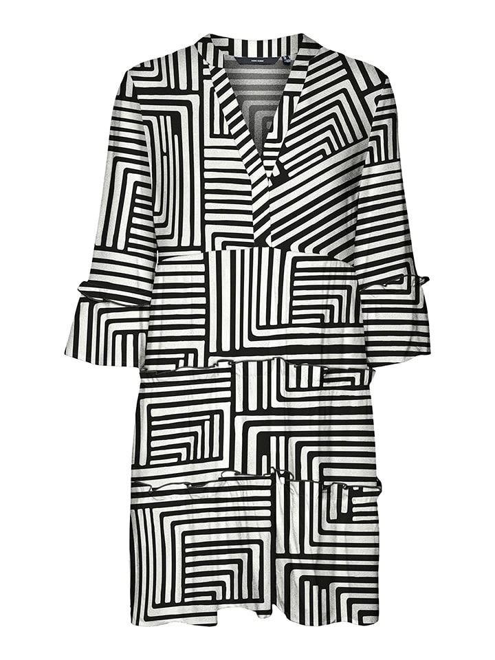 

Короткое платье Vero Moda, белый/черный