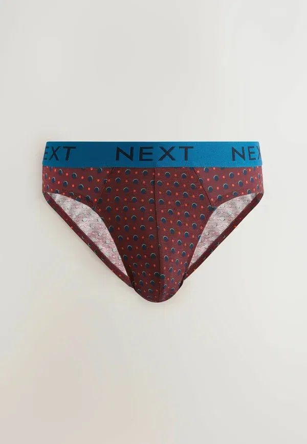 Трусы Next, navy burgundy spot stripe, темно-синий с бордовым в крапинку и полоску — фото 4