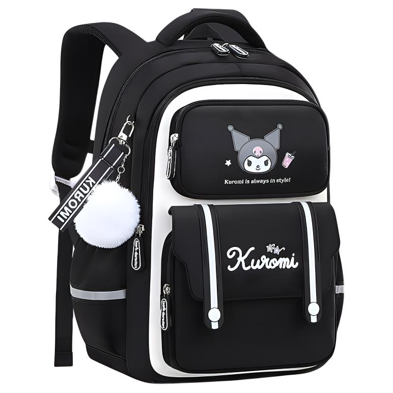 

Sanrio Студенческий рюкзак из полиэстера детский разноцветный, Black Kuromi
