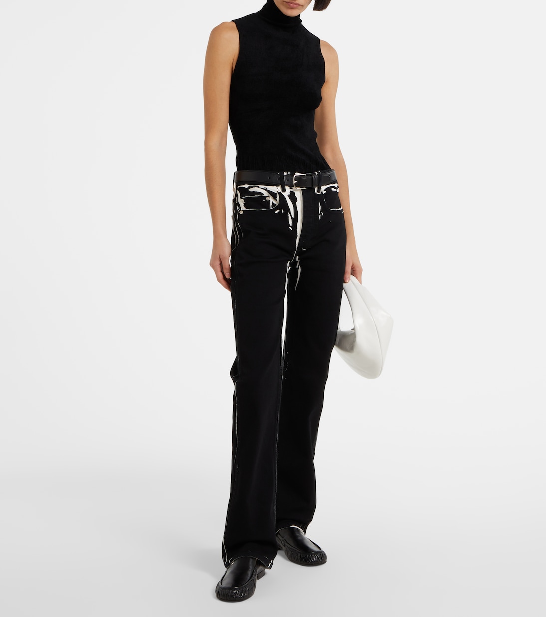 Парковые кожаные мокасины Proenza Schouler, черный — фото 3