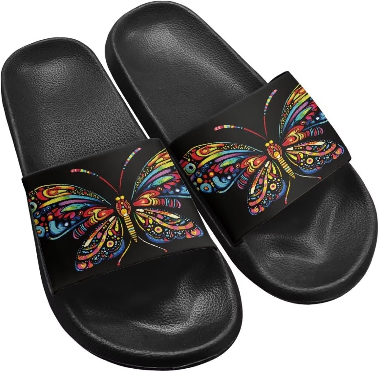 

Летние шлепанцы Fuxowvby для женщин, мужчин и подростков, мягкие EVA, водонепроницаемые, для бассейна и пляжа, быстросохнущие, противоскользящие, для душа, размеры США 5,5-12,5, Butterfly