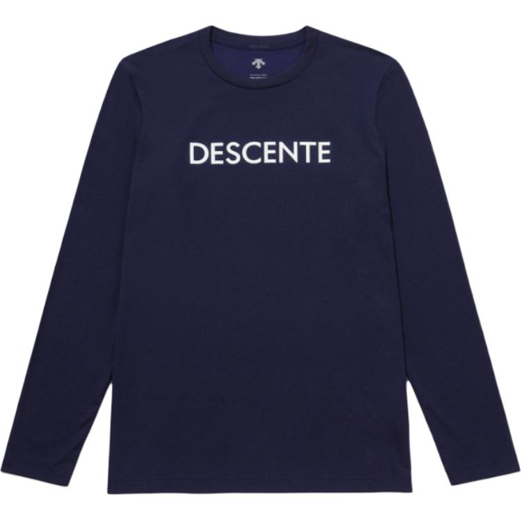 

Футболка мужская с круглым вырезом, умеренный прямой крой DESCENTE, синий