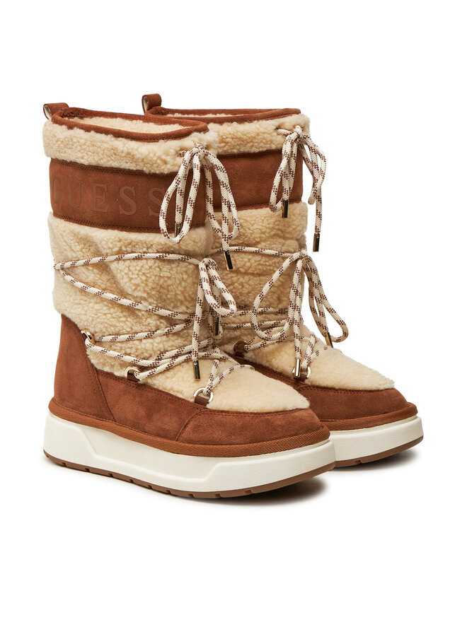 Зимние ботинки Guess Botas de nieve Undela2 FLFUN2 FUR11, бежевый — фото 2