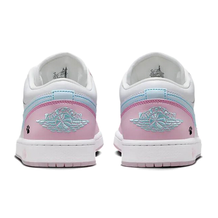 Кроссовки Air Jordan 1 Vintage Basketball Shoes Unisex Low-top Pink/White, розовый — фото 4