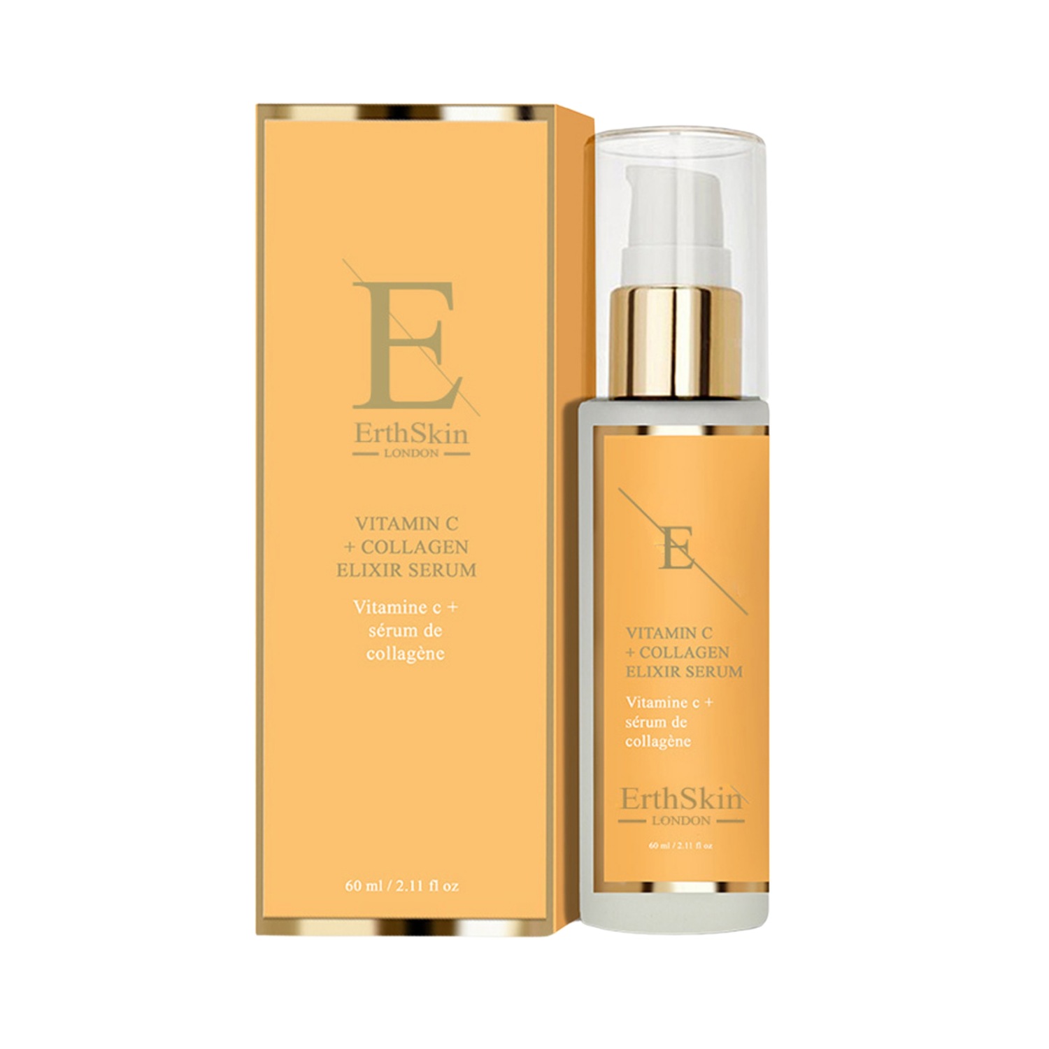 

Сыворотка для лица vitamin c + kollagen elixier serum Erthskin London, количество 1 шт.