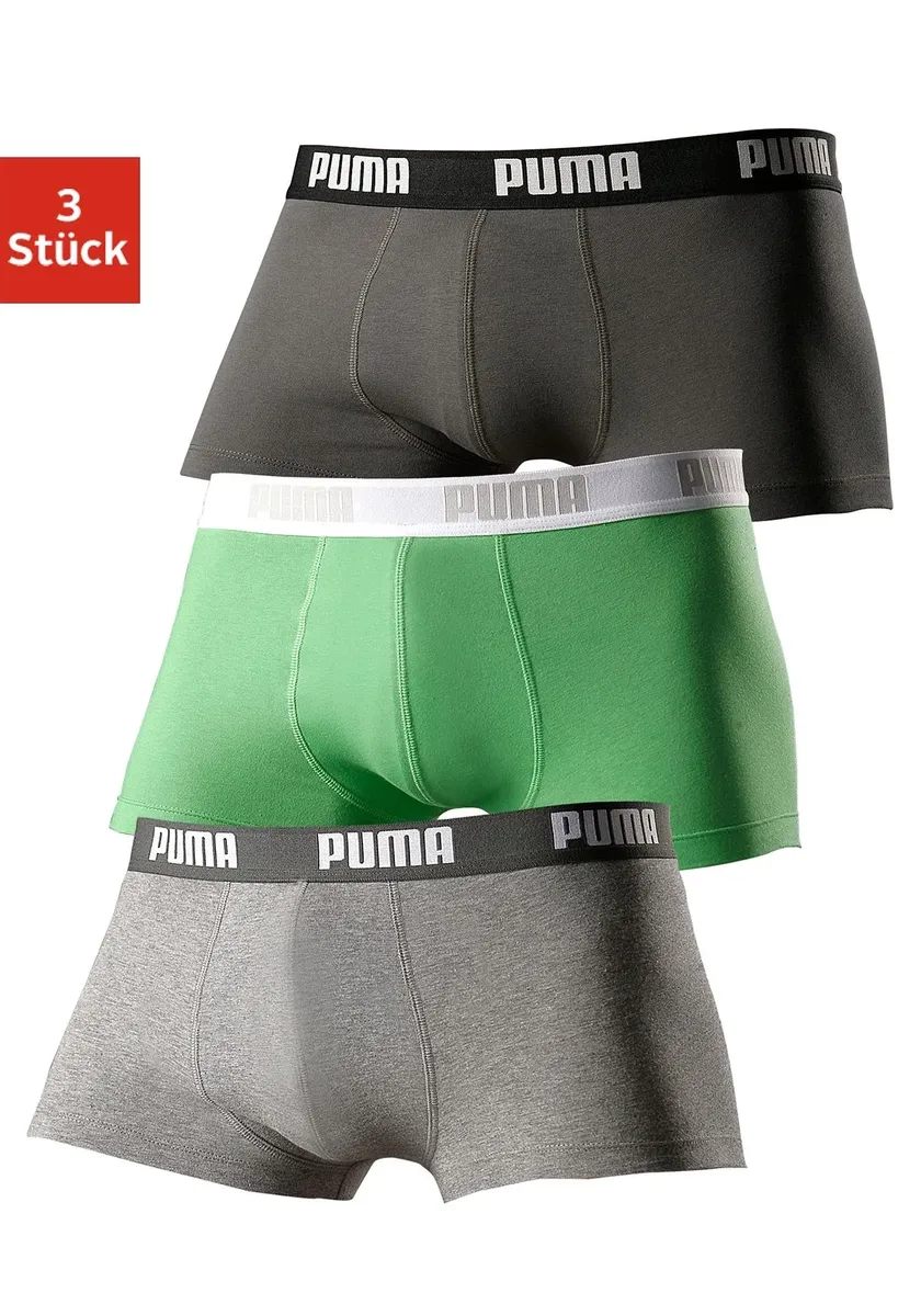

PUMA Hipster (3 шт. в упаковке), с надписью логотипа на широком поясе, зеленый