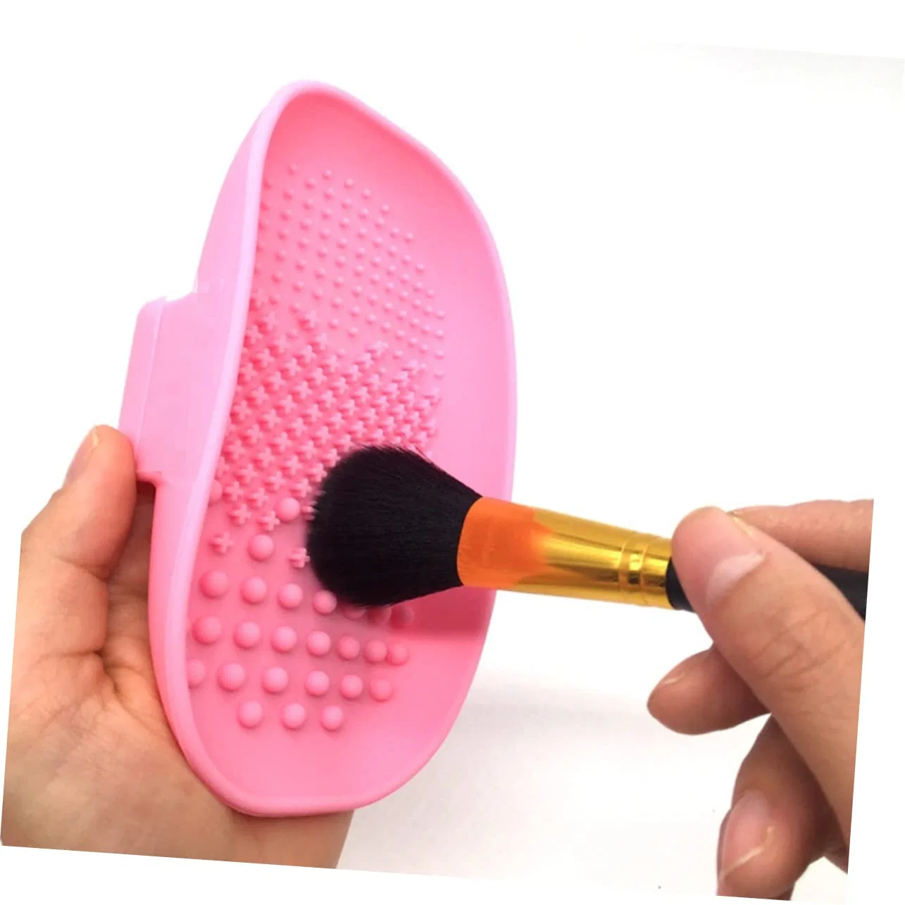 Силиконовая пластина для чистки косметических кистей Veemoon ‎Veemoon, Pink — фото 3