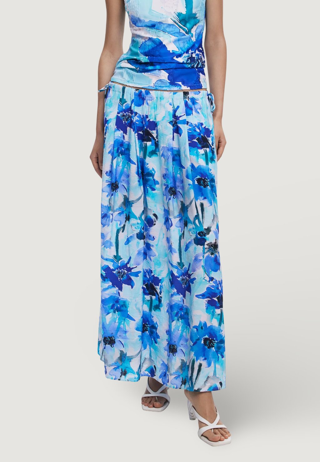 

Юбка плиссированная FIORI Desigual, светло-голубой