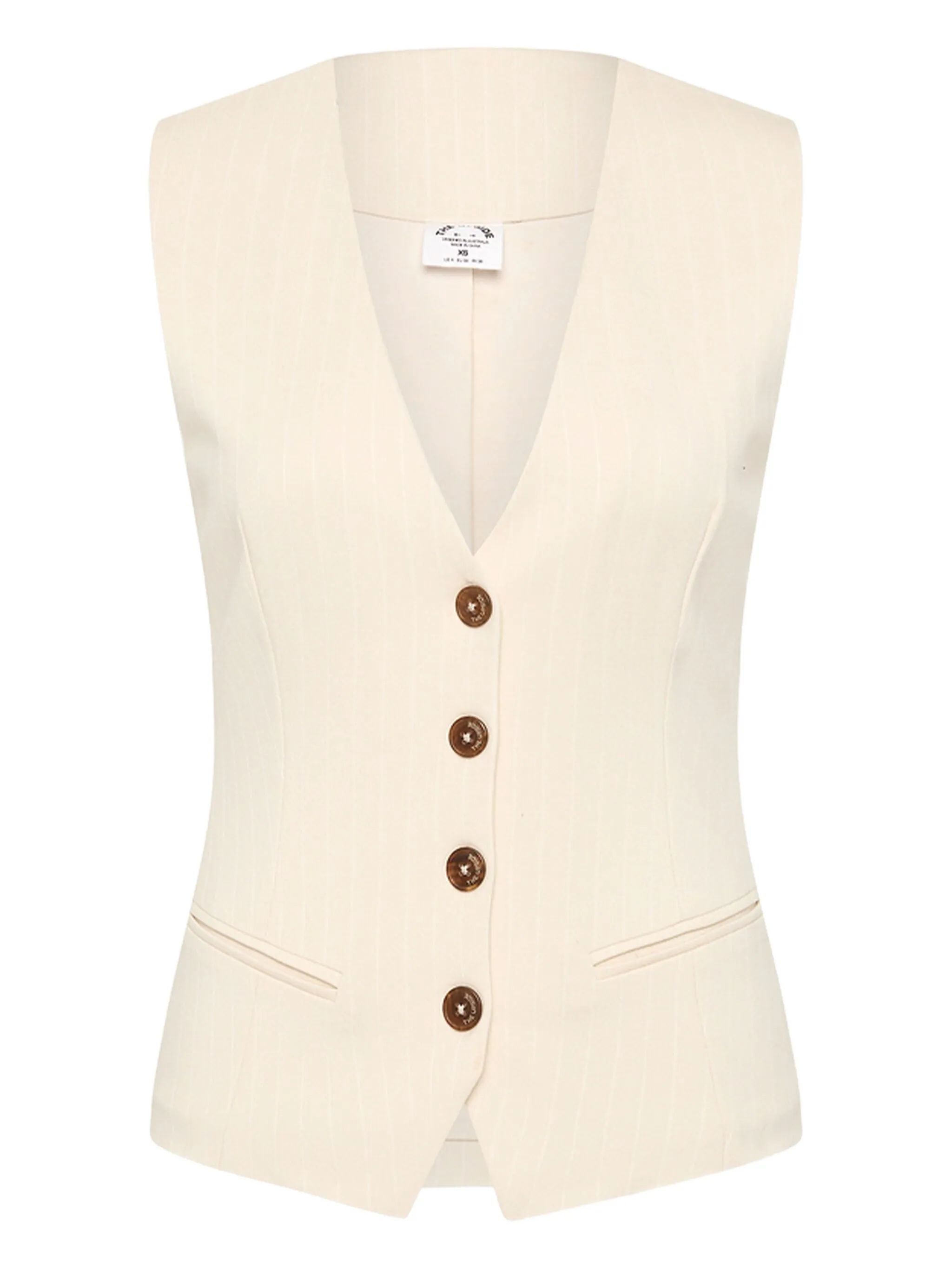 

Жилет Orion Jackie с V-образным вырезом The Upside, белый