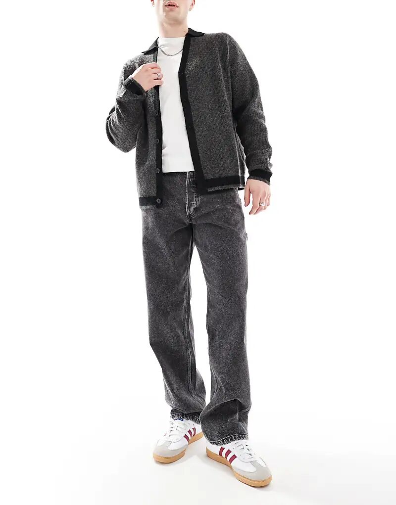 

Джинсы Eddie свободные плотницкого покроя черного цвета Jack & Jones