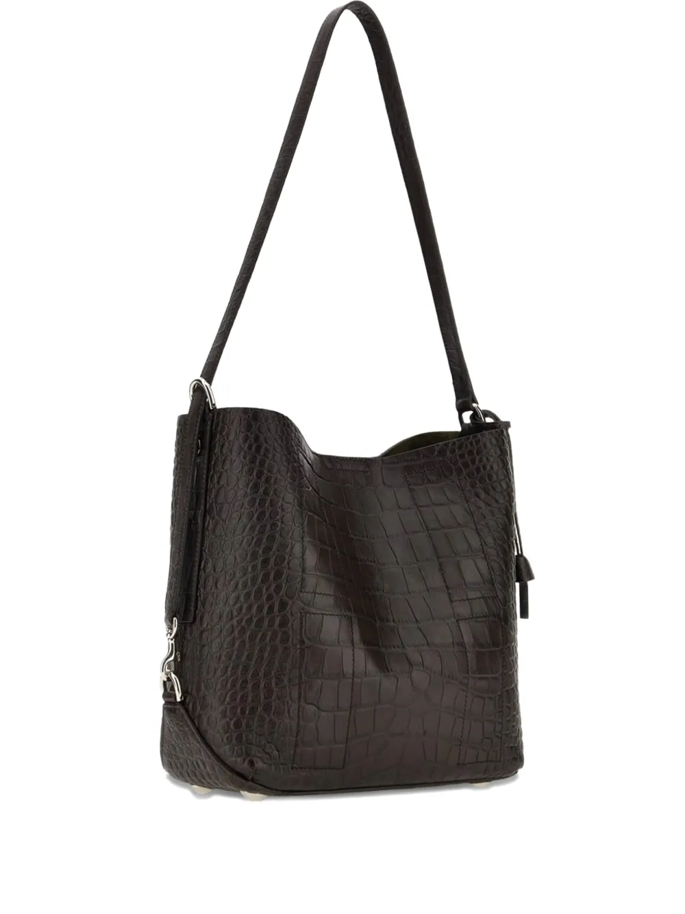 

Маленькая кожаная сумка на плечо Hogan, коричневый