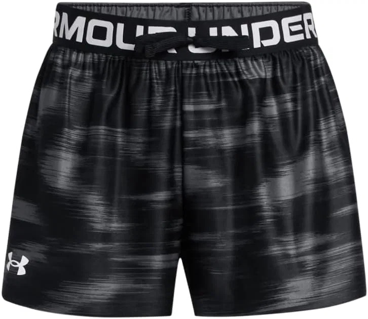 Детские шорты Under Armour Play Up с принтом, (008) Black//White