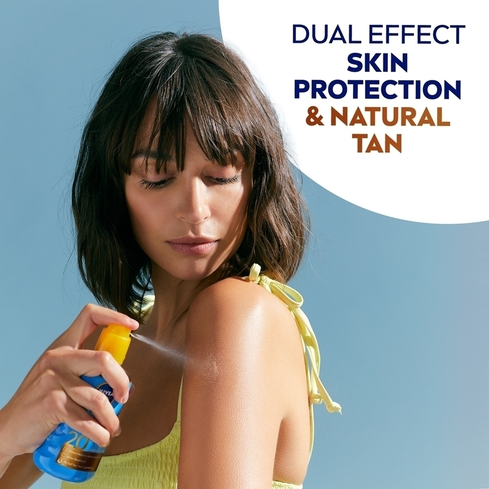 Солнцезащитный спрей с интенсивным бронзирующим эффектом SPF 20+ Nivea, 200 мл — фото 4