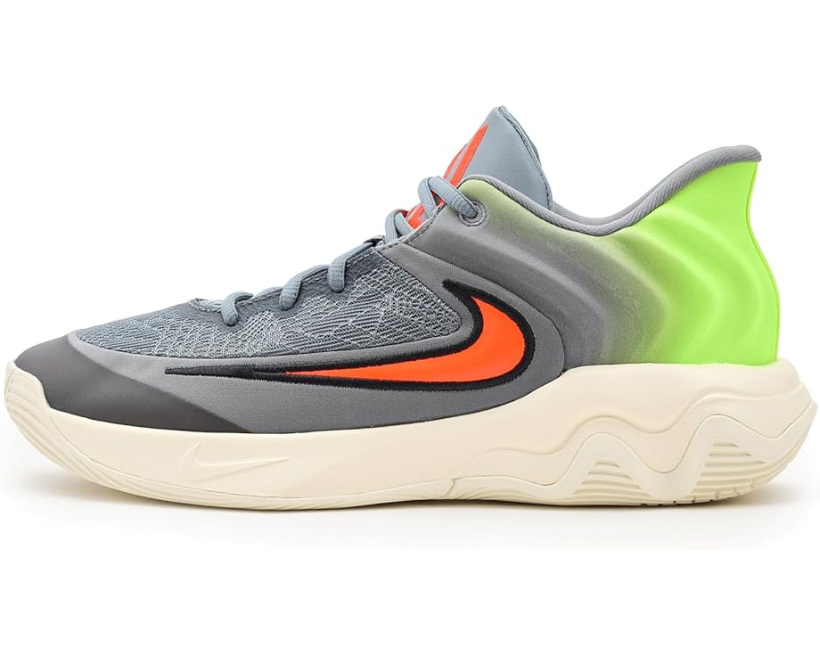 Мужские кроссовки Nike Giannis Immortality 4, Cool Grey/Total Crimson/Volt — фото 4