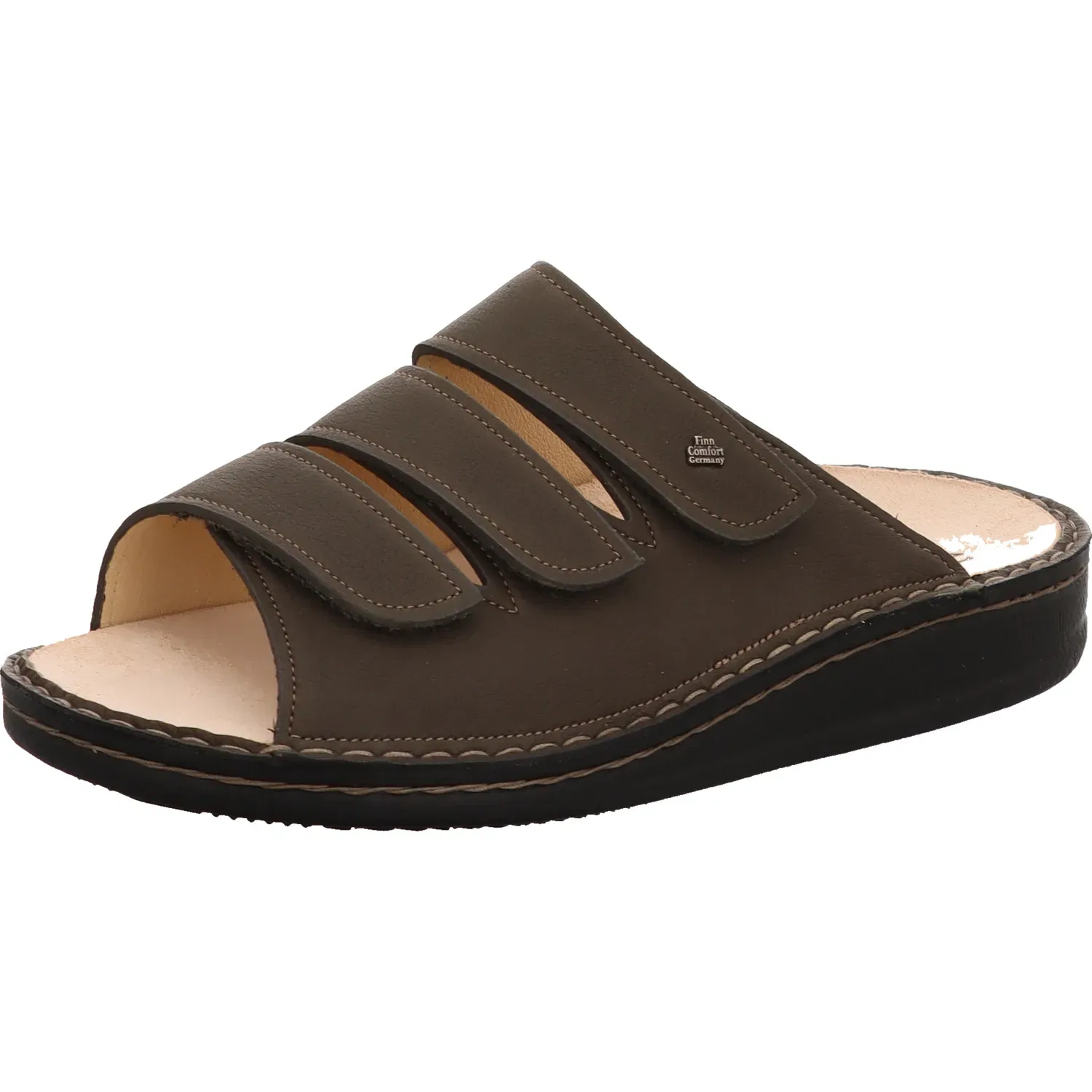 Пантолетта кожаная Finn Comfort, зеленый