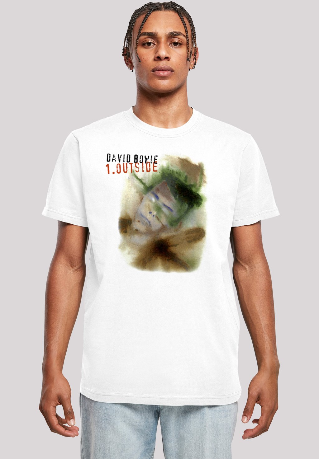 

Футболка с принтом DAVID BOWIE OUTSIDE ALBUM COVER F4NT4STIC, белый