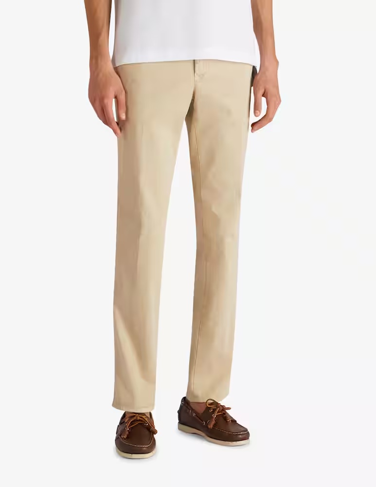 

Брюки Incotex Slim-fit из эластичного габардина Slowear, цвет Beige Medio
