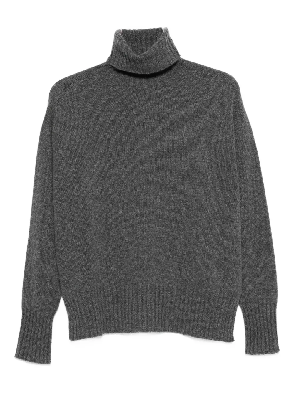 

Свитер с воротником-стойкой Roberto Collina, серый