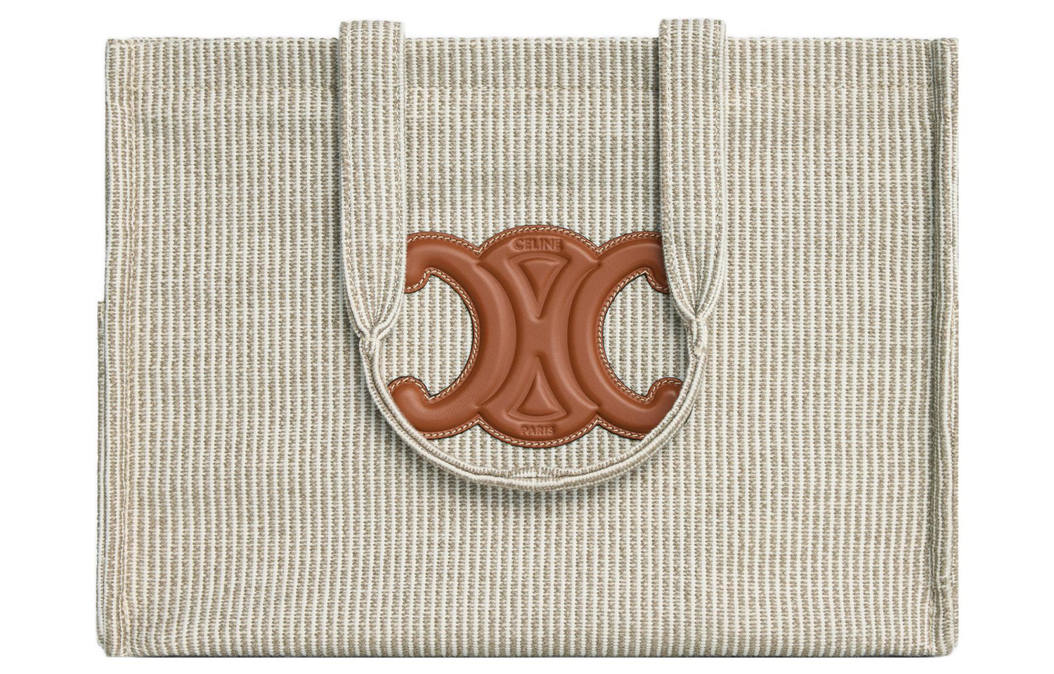 

CELINE Сумка-шоппер из ткани с кожаными вставками