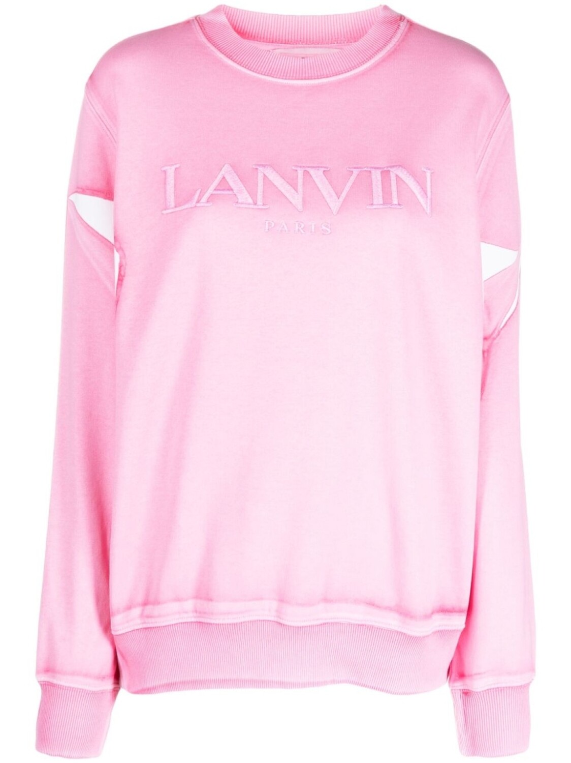 

Lanvin толстовка с вышитым логотипом, розовый