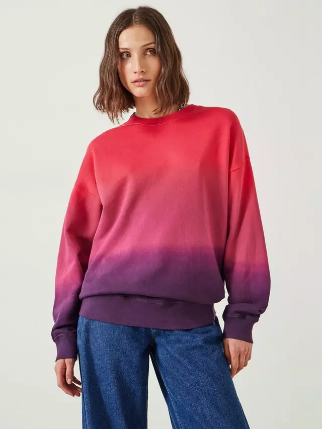 

Толстовка HUSH Ombre Quaden Oversized, цвет pink/multi