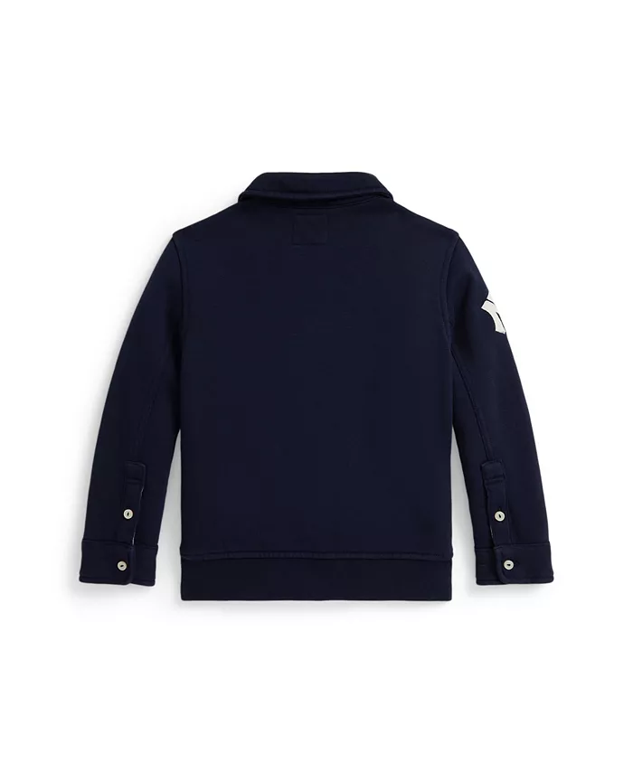 Большие мальчики свитер с воротником Polo Ralph Lauren, синий — фото 2