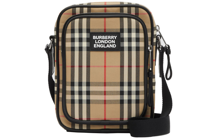 

Burberry Винтажный клетчатый почтальон архивный бежево-черный