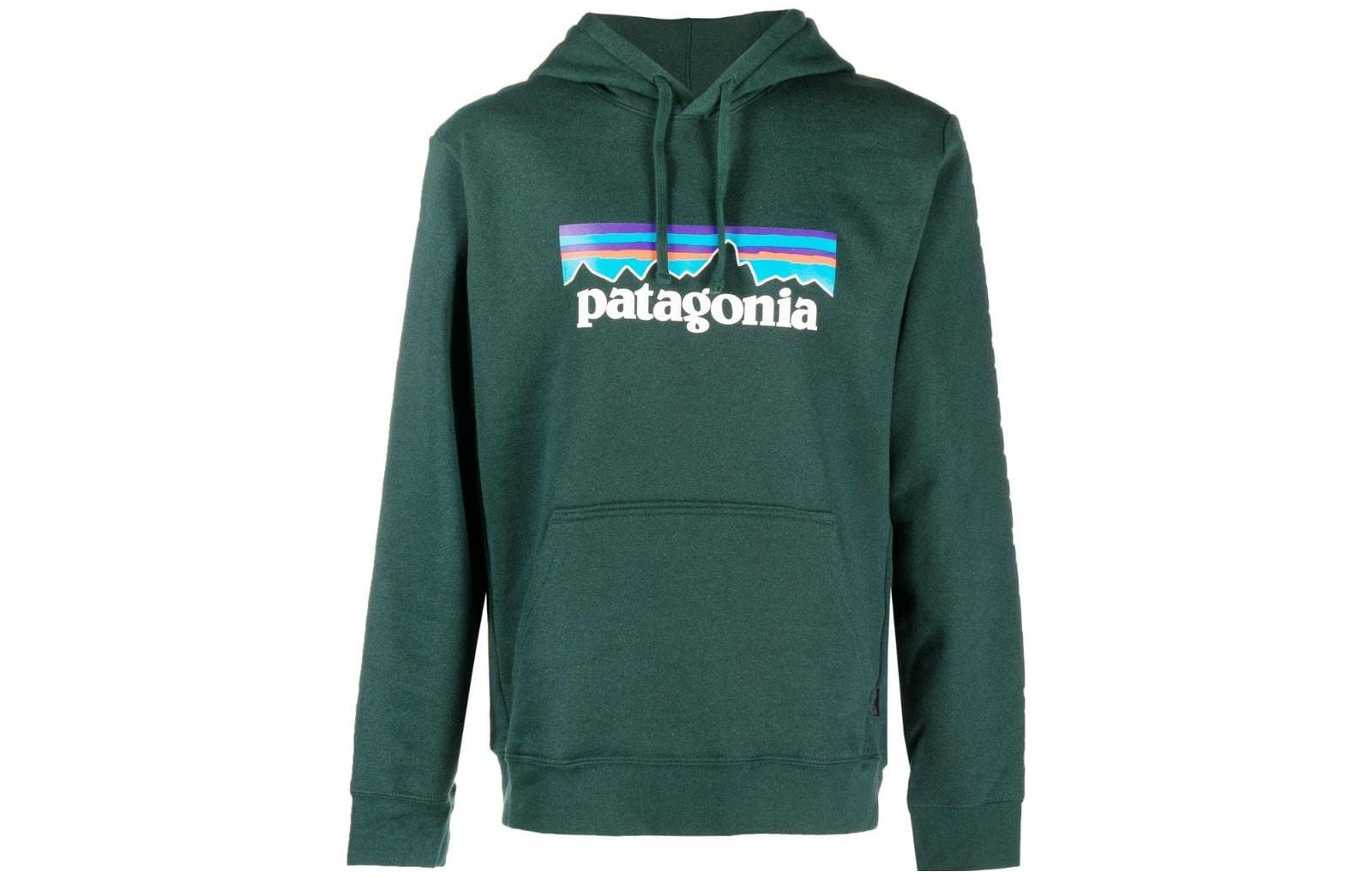 Футболка Patagonia P-6 Logo Printed Uprisal, черная — фото 4