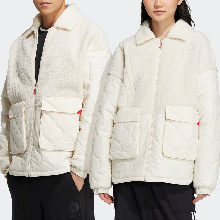 Стеганая куртка унисекс Wonder White Adidas, цвет Wonder White — фото 2