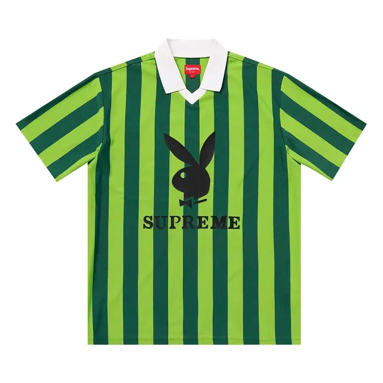 Футбольная майка Supreme x Playboy, зеленая