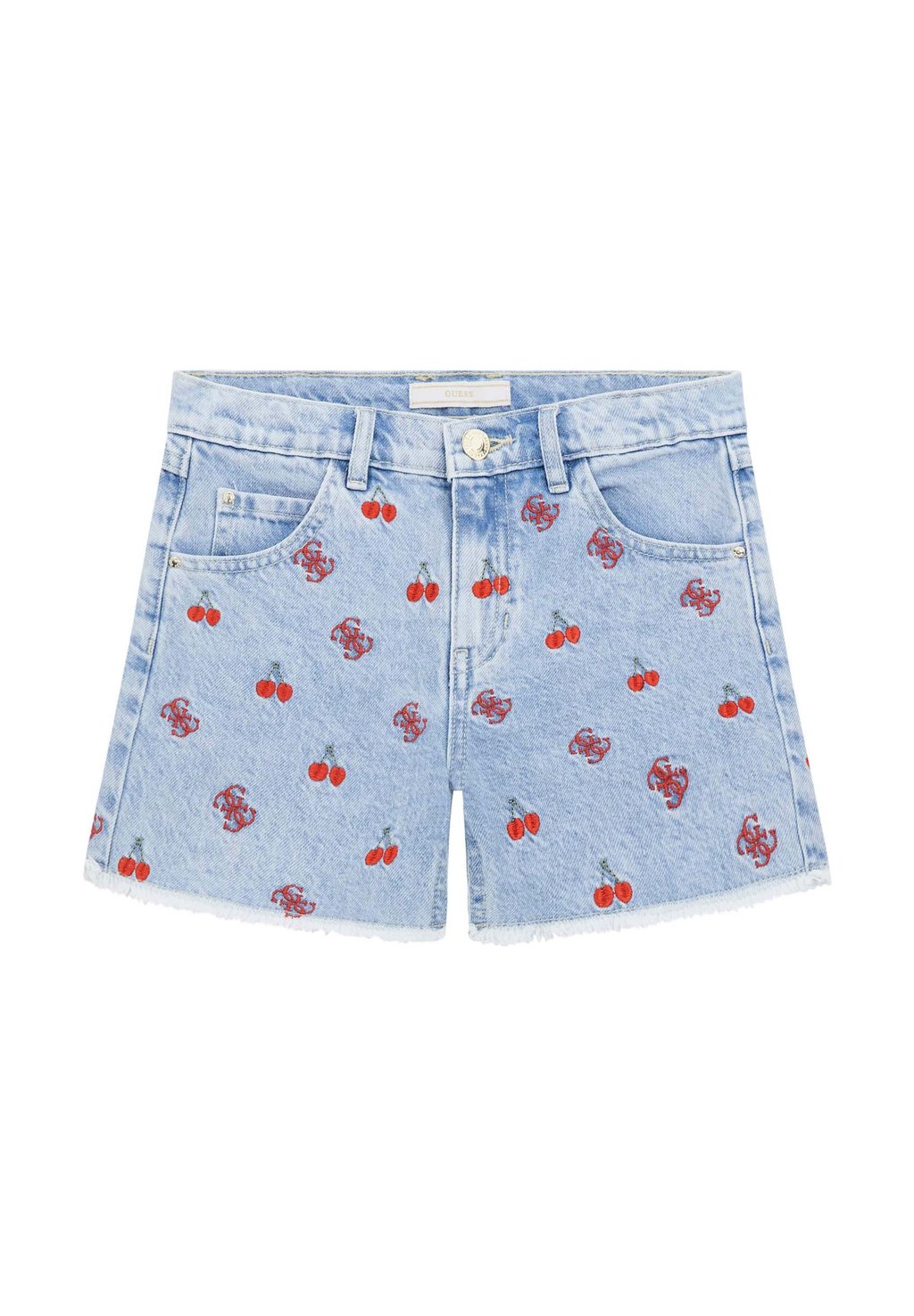 

Джинсовые шорты RIGID W EMBROIDER Guess, синий