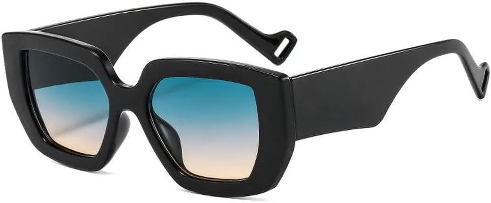 

Большие солнцезащитные очки для женщин, панк-стиль, мужские роскошные женские солнцезащитные очки, винтажные очки с защитой от УФ-излучения UV400 LVTFCO, Green Tea