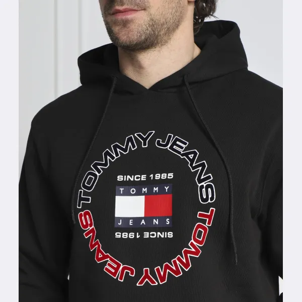 Спортивная толстовка стандартного кроя Tommy Hilfiger, черный — фото 4