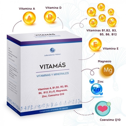 

Витамины и минералы Vitamas 30 капсул Mahen