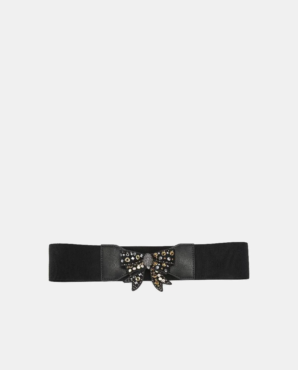 

Эластичный пояс с застежкой-бантом бельгравия Kurt Geiger, черный