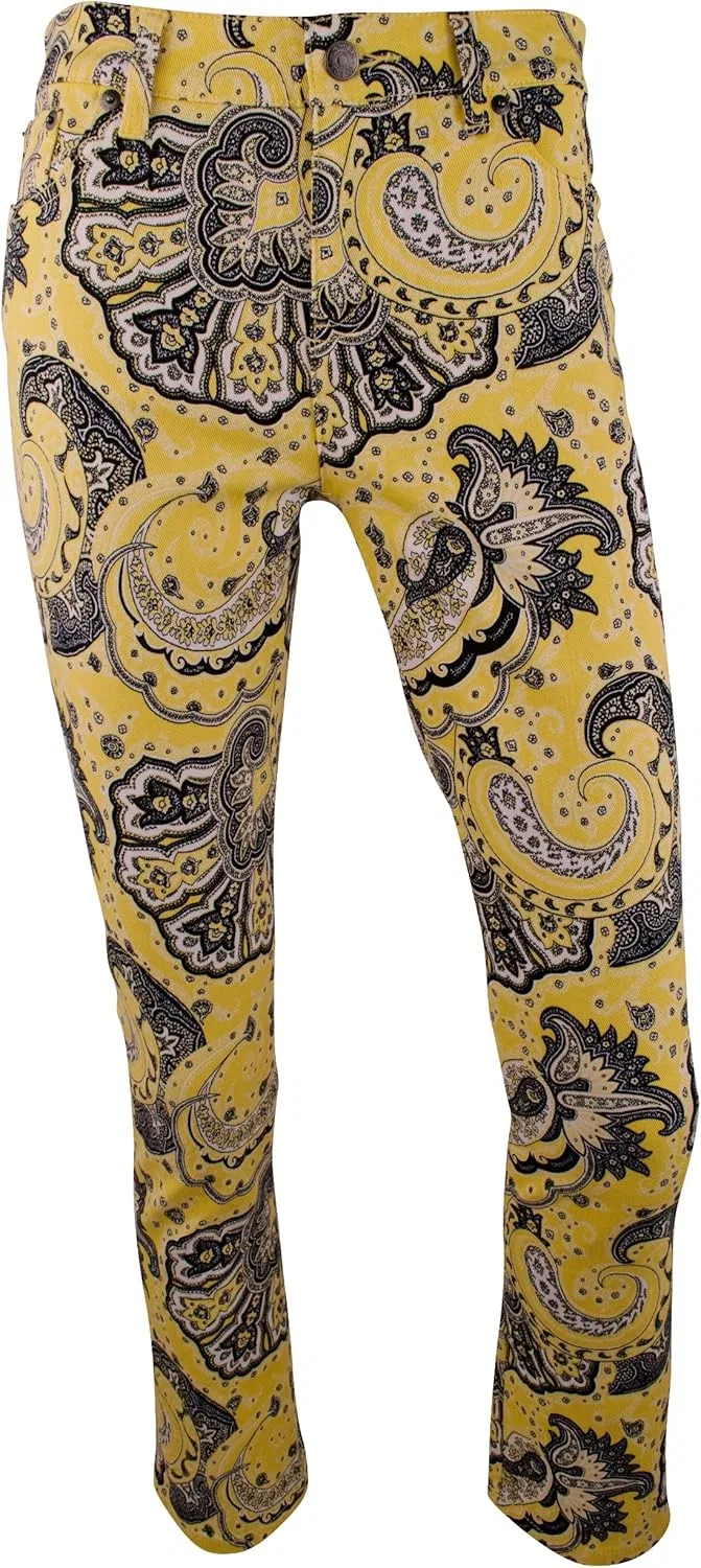 Джинсы прямого кроя с цветочным принтом Ralph Lauren, Yellow Multi