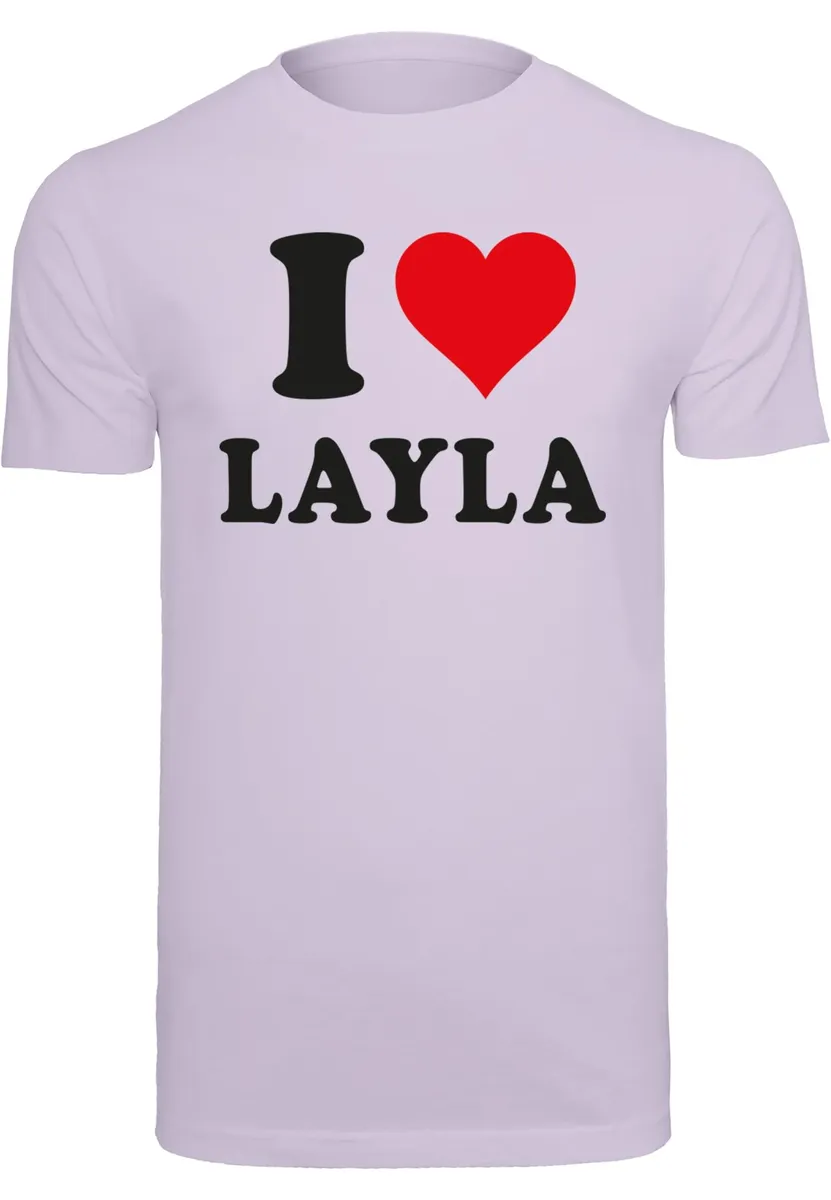 

Футболка Merchcode "Мужская футболка Merchcode I Love Layla ", цвет Lilac